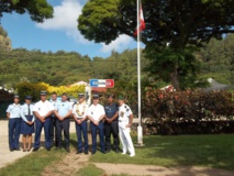 Inspection annuelle de la caserne de Gendarmerie de Rikitea