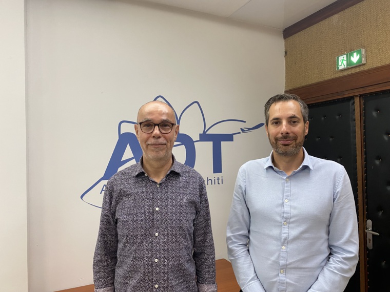 Jean-Michel Ratron, le directeur d'ADT, à gauche, au côté de son futur successeur, Gwenvael Ronsin-Hardy. Crédit photo : Thibault Segalard. Jean-Michel Ratron, le directeur d'ADT, à gauche, au côté de son futur successeur, Gwenvael Ronsin-Hardy. Crédit photo : Thibault Segalard.