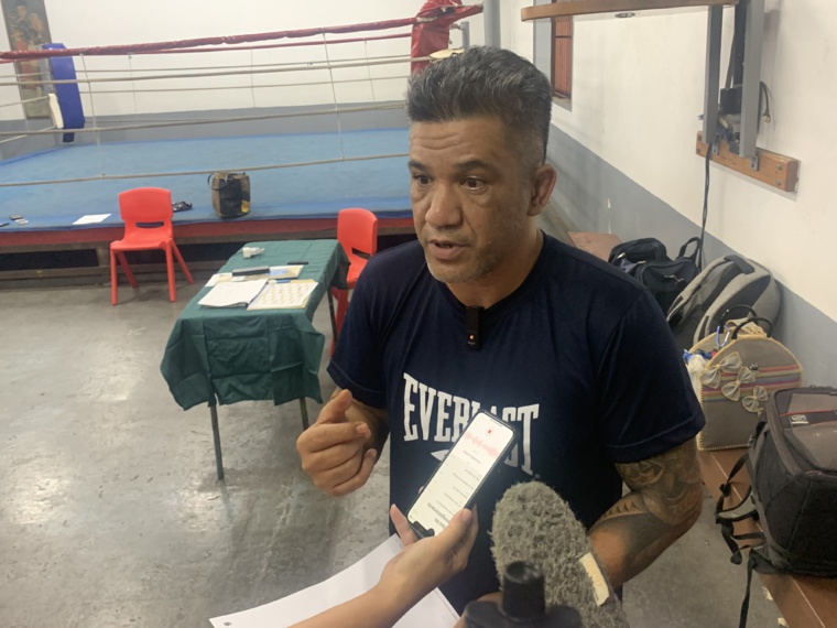 Le président de la fédération de boxe de Polynésie française (FBPF), Ismaël Tahiata.