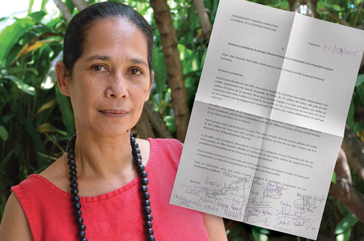 Groupe Tahoera'a : Teura Iriti, sommée de rendre des comptes détaillés "sous quinzaine" Groupe Tahoera'a : Teura Iriti, sommée de rendre des comptes détaillés "sous quinzaine"