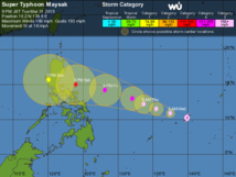 Dans le Pacifique, Maysak est en train de devenir un super-cyclone Dans le Pacifique, Maysak est en train de devenir un super-cyclone