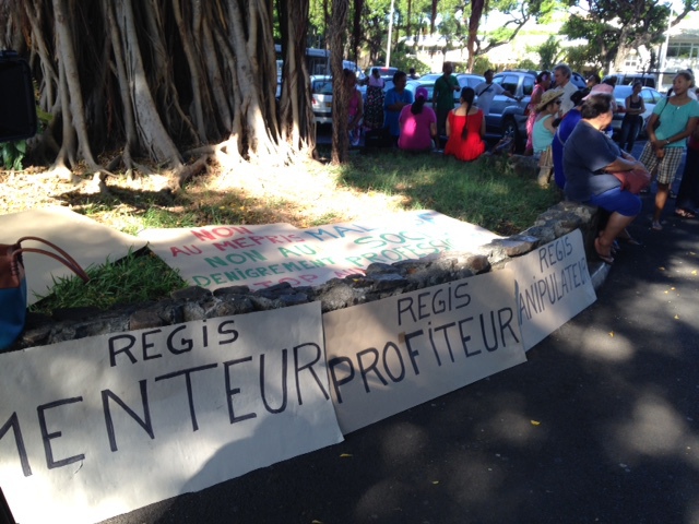 Une centaine de manifestants de la CPS devant Tarahoi