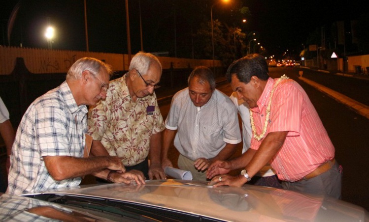 Visite des travaux d’aménagement routier dans la commune de Pirae Visite des travaux d’aménagement routier dans la commune de Pirae