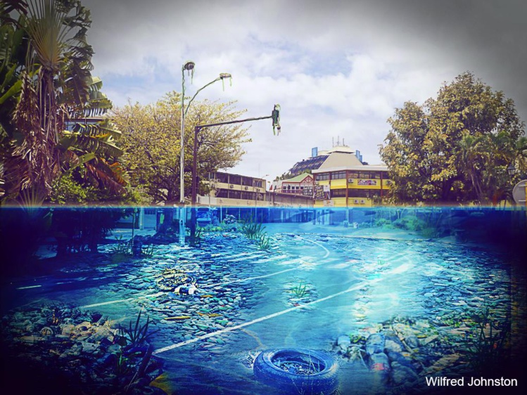 Environnement: le photomontage d'un étudiant polynésien Environnement: le photomontage d'un étudiant polynésien