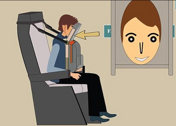 Boeing invente le "siège à câlins" pour dormir verticalement et confortablement [?] en eco