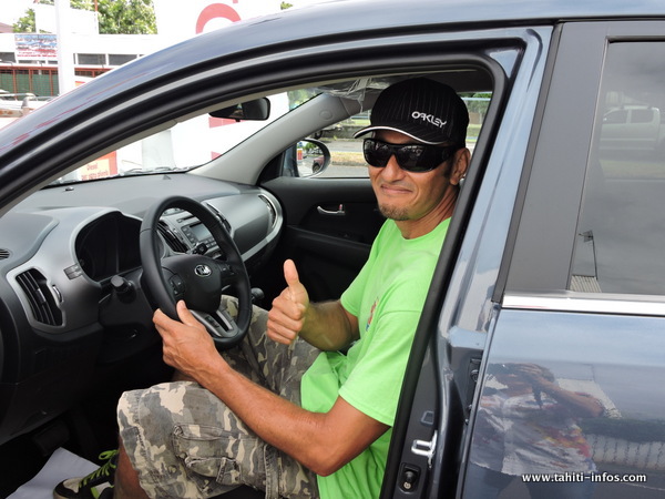 Concours Pacific-Shell: Il était dans la galère, Karl de Taravao vient de gagner la 2e voiture!