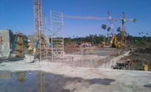 Les travaux en cours pour le collège de Teva i Uta. Les travaux en cours pour le collège de Teva i Uta.