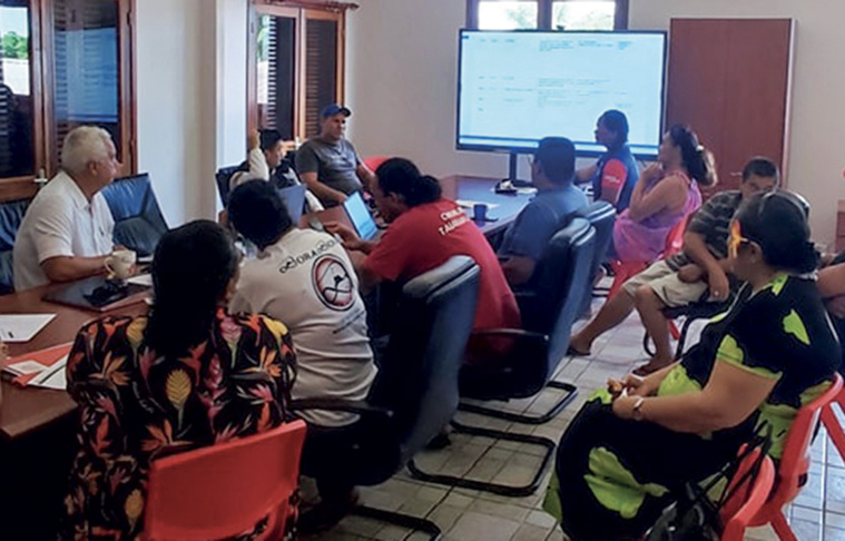 Un premier bilan a été dressé par le maire et les élus des communes associées de Taiarapu-Est. (Photo : Service de communication – Mairie de Taravao)