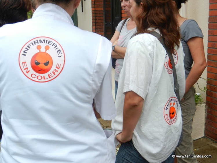 Photo datant de décembre 2012, quand les infirmiers étaient déjà en colère pour les même raisons. Photo datant de décembre 2012, quand les infirmiers étaient déjà en colère pour les même raisons.