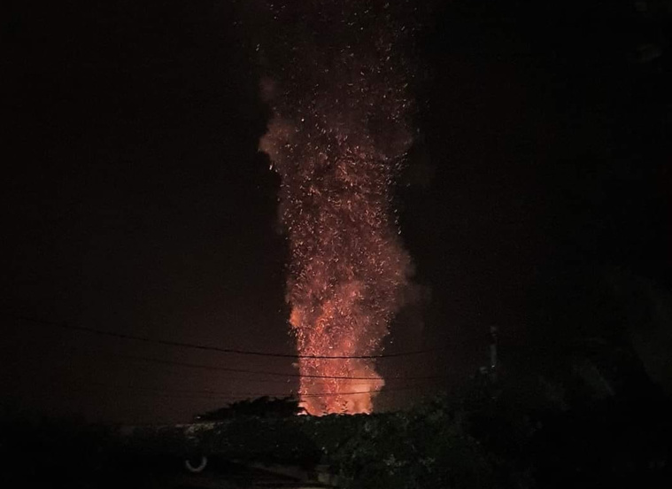 Un incendie probablement criminel en cours à l’ex Méridien de Punaauia
