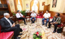 Le Président reçoit les représentants des pilotes maritimes Le Président reçoit les représentants des pilotes maritimes