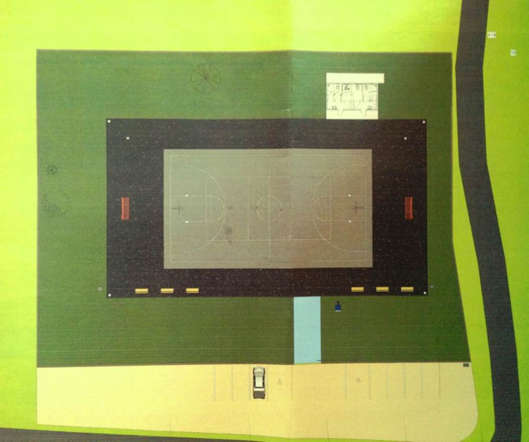 Le plan du futur plateau sportif Le plan du futur plateau sportif