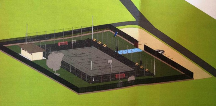 Vue en perspective de l'installation Vue en perspective de l'installation