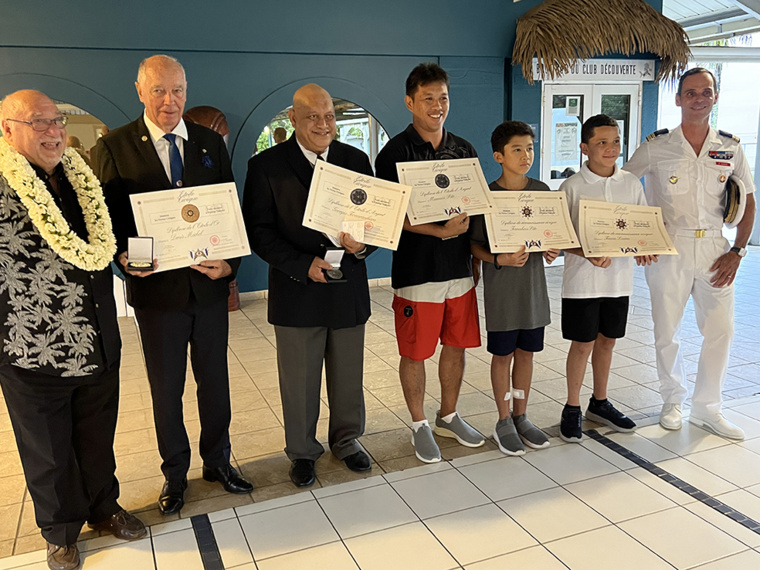 L'association ​Étoile civique honore cinq Polynésiens