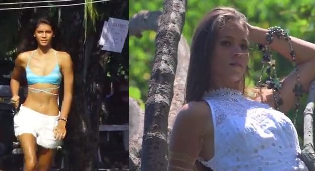 Les candidates n°6 Vaimiti Teiefitu et n°8 Vairea Ceran Jérusalemy ont chacune réalisé une vidéo pour se faire davantage connaître.  Capture d'écran vidéo Manaora Production