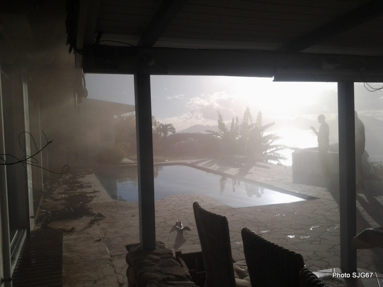 Une maison du lotissement Toa Roturahi ravagée par un incendie Une maison du lotissement Toa Roturahi ravagée par un incendie