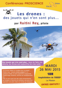 Vous saurez tout sur les drones le 26 mai Vous saurez tout sur les drones le 26 mai