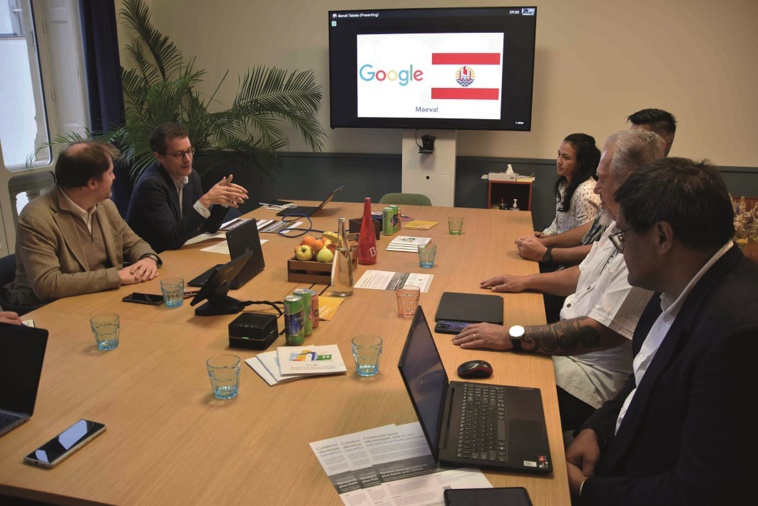 Moetai Brotherson peaufine le partenariat avec Google France Moetai Brotherson peaufine le partenariat avec Google France