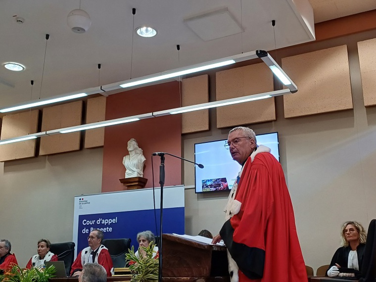 Thomas Pison, procureur général près la cour d'appel. Thomas Pison, procureur général près la cour d'appel.