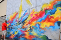 De l'art urbain à Faa'a par Jim Vision artiste londonien De l'art urbain à Faa'a par Jim Vision artiste londonien