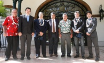 Une délégation de la Fédération argentine de football reçue par le Président Une délégation de la Fédération argentine de football reçue par le Président