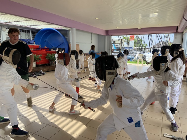 Jean Cuneo, le président du club des Fines Lames de Arue, s'est désaffilié de la Fédération tahitienne d'escrime pour créer son propre organisme : la Fédération d'escrime mā’ohi. Crédit photo : Thibault Segalard.