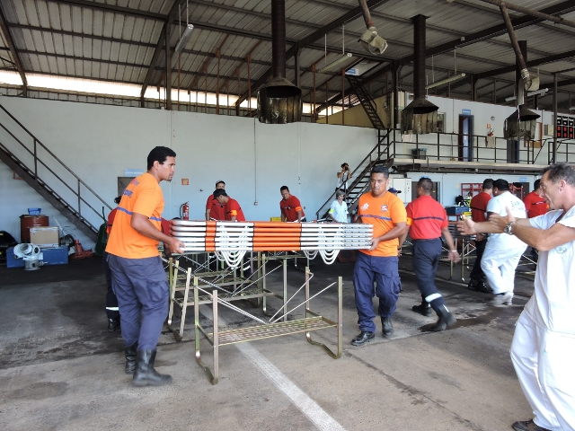 Les secours mobilisés après le crash d'un Boeing 777 (exercice)