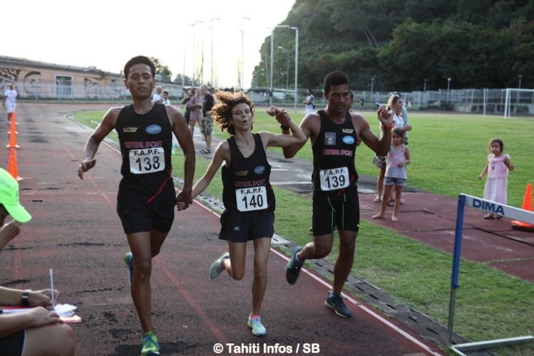 Le trio formé autour de Winsy Tama arrive 3e à moins de 30 secondes. Le trio formé autour de Winsy Tama arrive 3e à moins de 30 secondes.