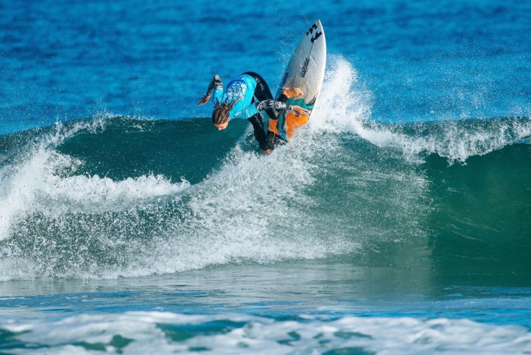 À Razo, en Espagne, où elle s’est hissée jusqu’en finale du Junior Pro, en septembre dernier (Crédit : WSL). À Razo, en Espagne, où elle s’est hissée jusqu’en finale du Junior Pro, en septembre dernier (Crédit : WSL).