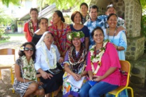 Pose de la première pierre du foyer des garçons d’Atuona