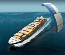 Pour une planète verte... des cargos tractés par cerf-volant Pour une planète verte... des cargos tractés par cerf-volant