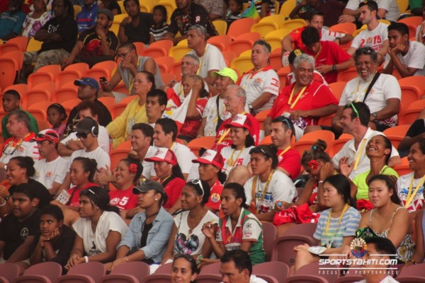 Les supporters tahitiens étaient nombreux dans les tribunes