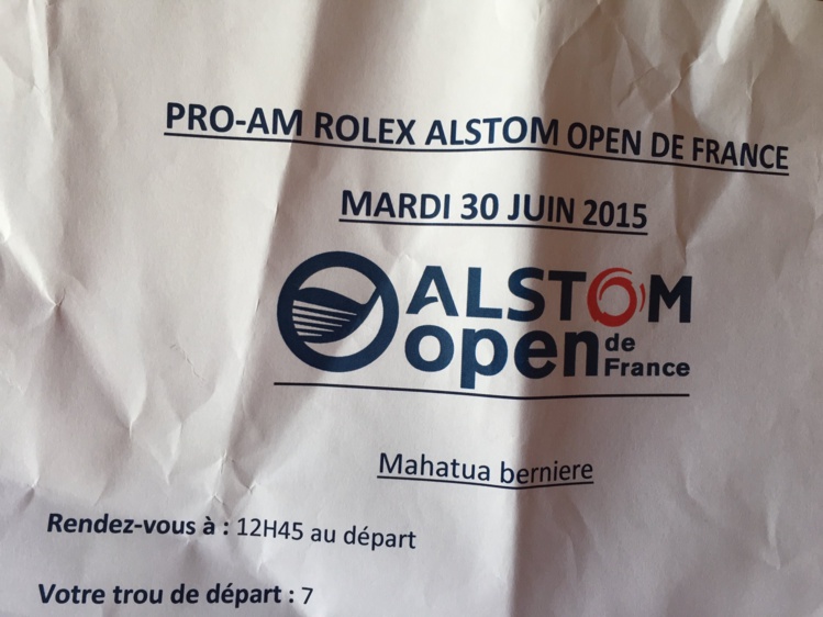 Mahatua Berniere, un jeune qui monte dans le circuit pro du golf européen Mahatua Berniere, un jeune qui monte dans le circuit pro du golf européen