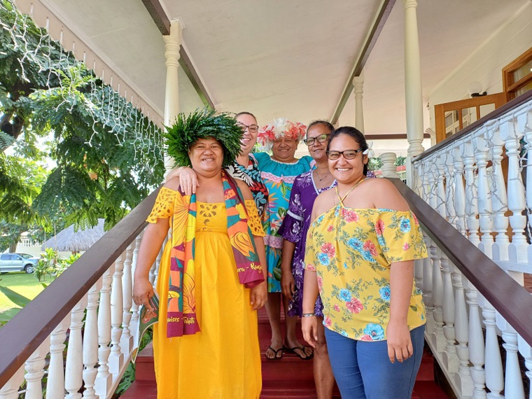 Les membres du comité Vahine purotu no Arue.