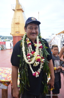 Le capitaine qui a convoyé le bateau