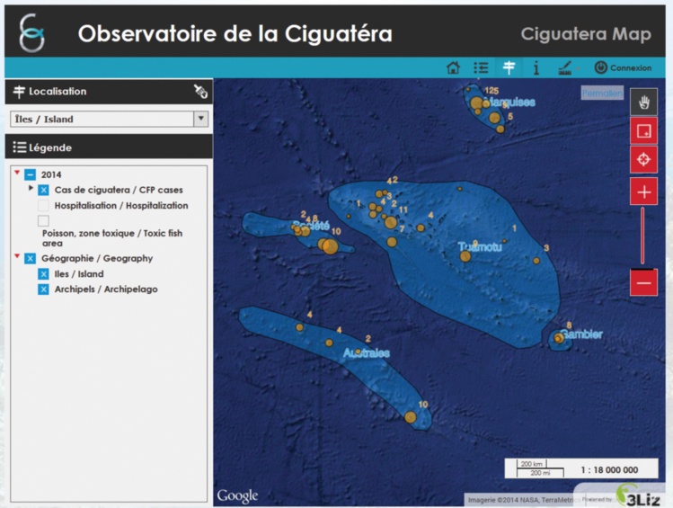 Le site ciguatera-online séduit à l'international