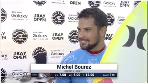 Surf Pro – Championnat du monde : Michel Bourez démarre J-Bay en force.
