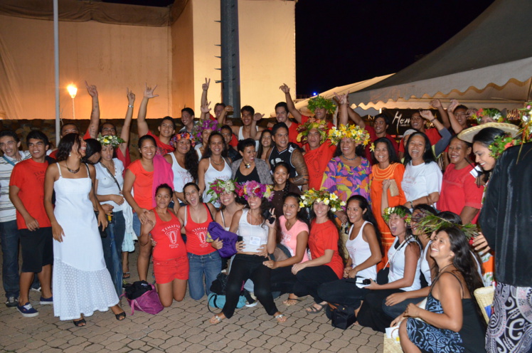 La joie pour la troupe de Temaeva après l'annonce des résultats !