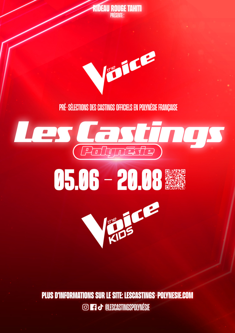 Les castings en Polynésie pour The Voice sont lancés Les castings en Polynésie pour The Voice sont lancés