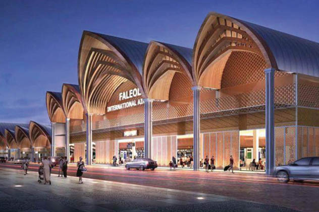 Le nouvel aéroport s'inspirera des constructions samoanes traditionnelles, les "fale"
