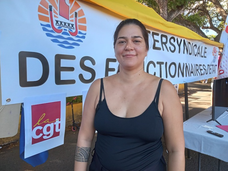 “On est déterminés”, affirme la porte-parole de l'intersyndicale, Tiarama Lehartel, représentante CGT de l'aviation civile. “On est déterminés”, affirme la porte-parole de l'intersyndicale, Tiarama Lehartel, représentante CGT de l'aviation civile.