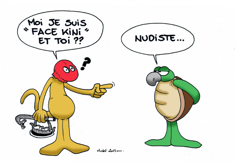 "Le face kini" par Munoz "Le face kini" par Munoz
