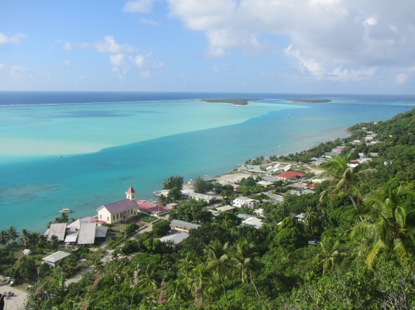 L'île de Maupiti vue d'en haut. La première journée verte de l'île est organisée par la mairie ce mercredi 29 juillet.