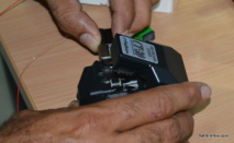 Une soudure de fibre optique Une soudure de fibre optique