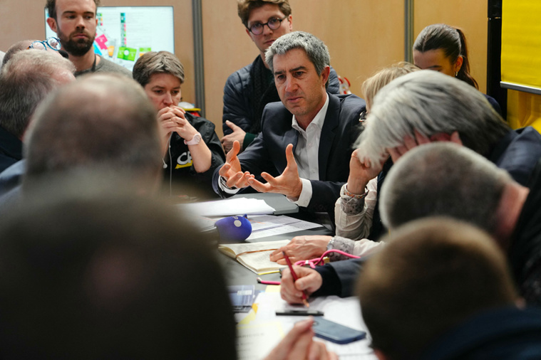 "Est-ce qu'on veut gagner ensemble ou est-ce qu'on veut perdre séparés?", a déclaré le député LFI François Ruffin à l'adresse des principaux acteurs de la gauche. Crédit Dimitar DILKOFF / AFP
