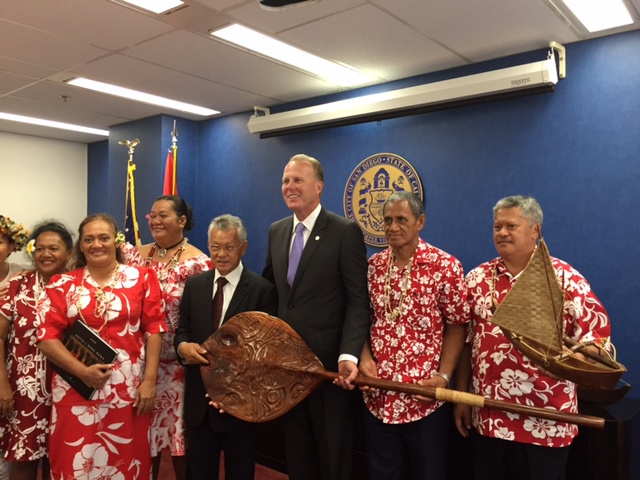 Le maire de Bora Bora accompagné d’une délégation communale, a rencontré le maire de San Diego ce jeudi après-midi, dans le cadre d’une visite de courtoisie.