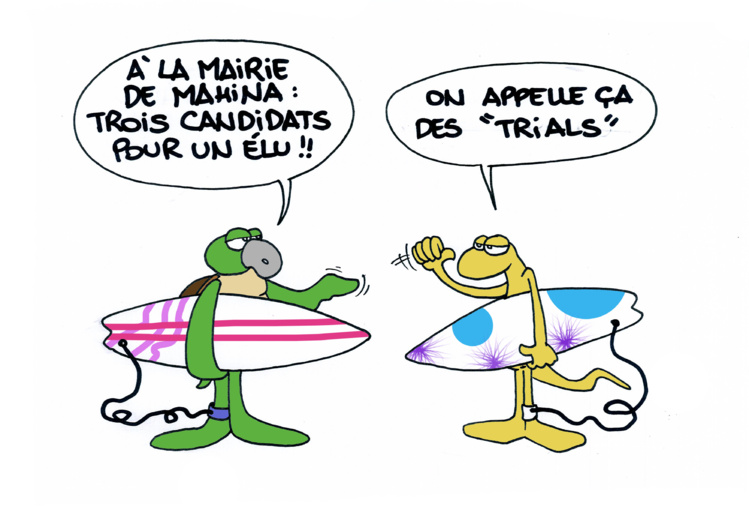 "Les trials à Mahina" vu par Munoz "Les trials à Mahina" vu par Munoz