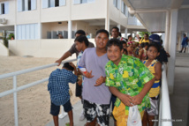 A Makemo le nouvel abri de survie inauguré en novembre 2013 (notre photo) sert également d'école. A Makemo le nouvel abri de survie inauguré en novembre 2013 (notre photo) sert également d'école.