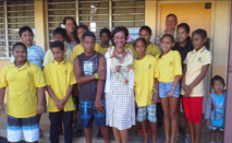 La ministre rencontre l'équipe pédagogique et les élèves du collège de Taunoa La ministre rencontre l'équipe pédagogique et les élèves du collège de Taunoa