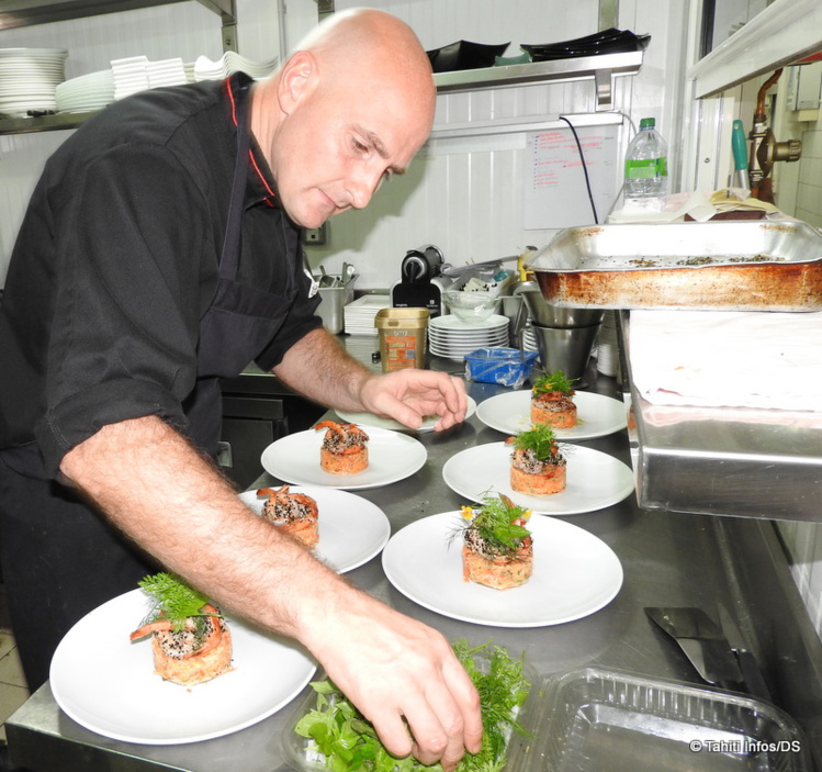 Patrick Mariot est le nouveau chef du restaurant Vaitohi depuis dix mois. Patrick Mariot est le nouveau chef du restaurant Vaitohi depuis dix mois.